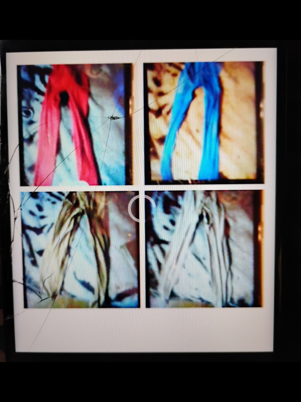 Women's  Crotchless Pantyhose- Red, Blue,  Red, Black, And Two Tan Pairs